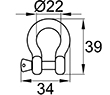 Схема YA-M6 bow shackles